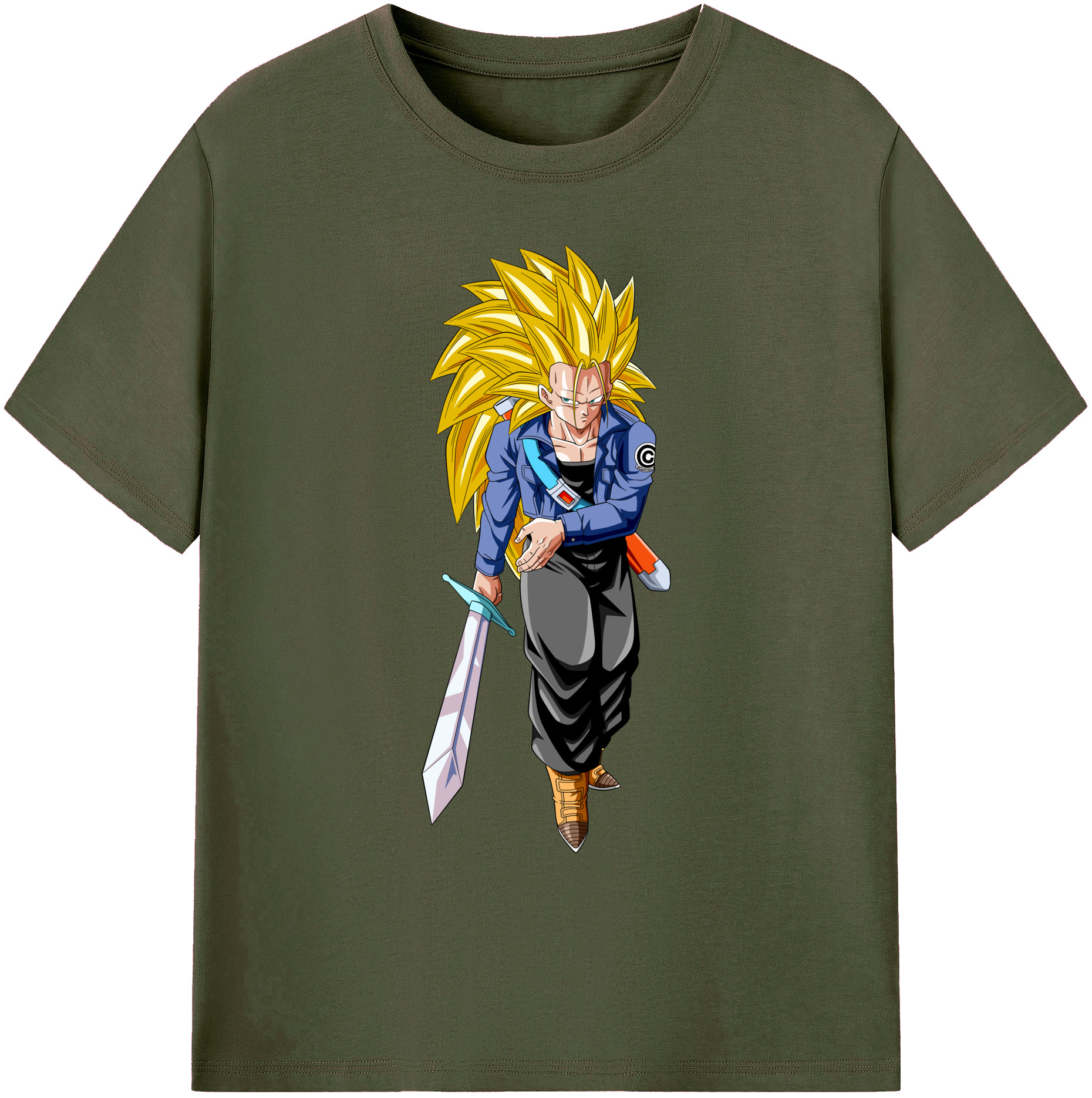 （画像用） ドラゴンボール トランクス（Torankusu）DRAGON BALL Trunks 綿100％ メンズ半袖Tシャツ｜肌触りやわらか＆通気性